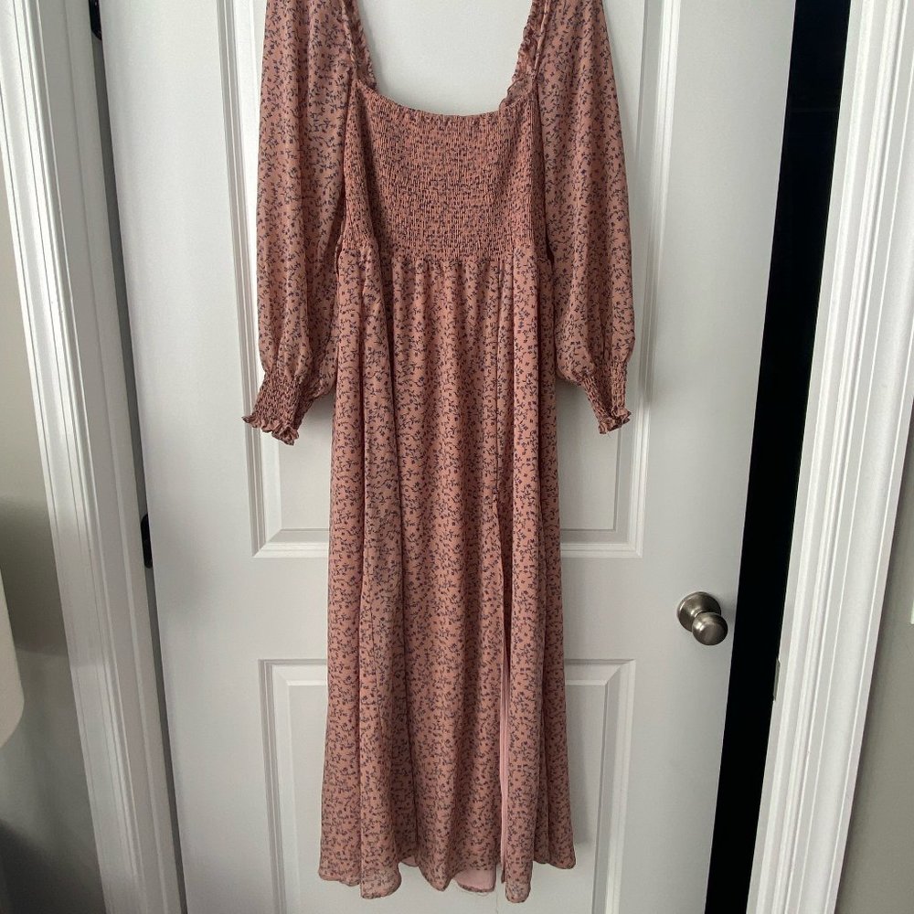 o.p.t. NWT Classic Smocked Maxi Dress